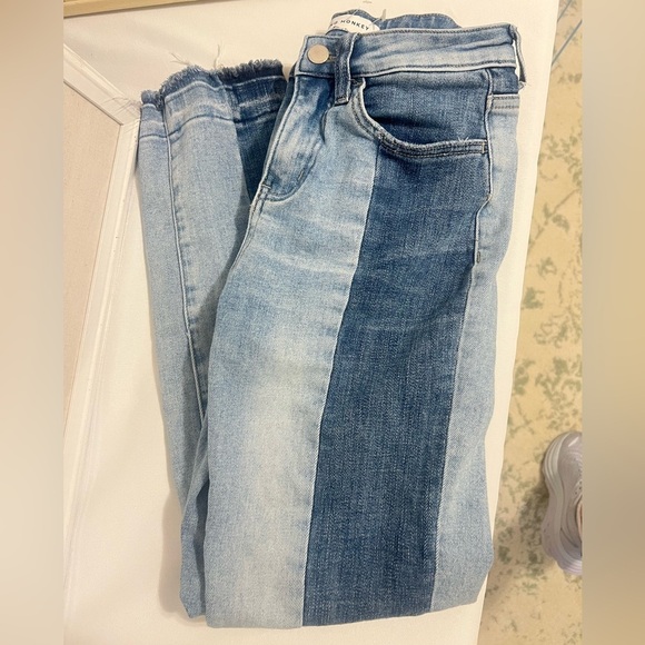 Flying Monkey Denim - High-Waisted two toned jeans from Flying Monkey